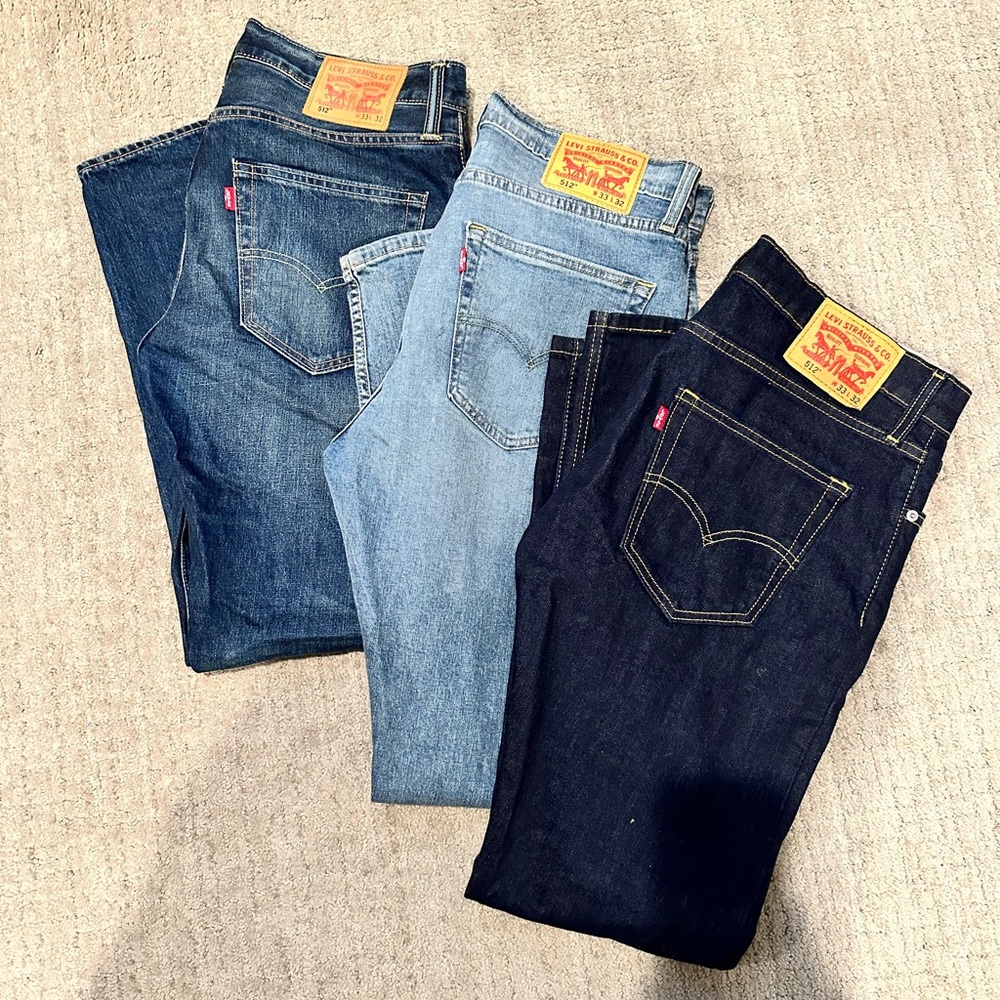 *SOLD* LEVI’S JEANS 512 MEN’S SLIM TAPER FIT